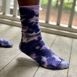 Black Cherry & Lavender tie dye Socks
